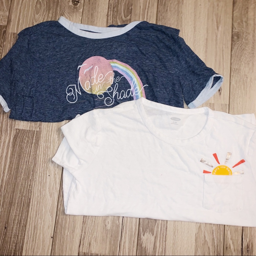 2 Old Navy Girls shirts size XL/14